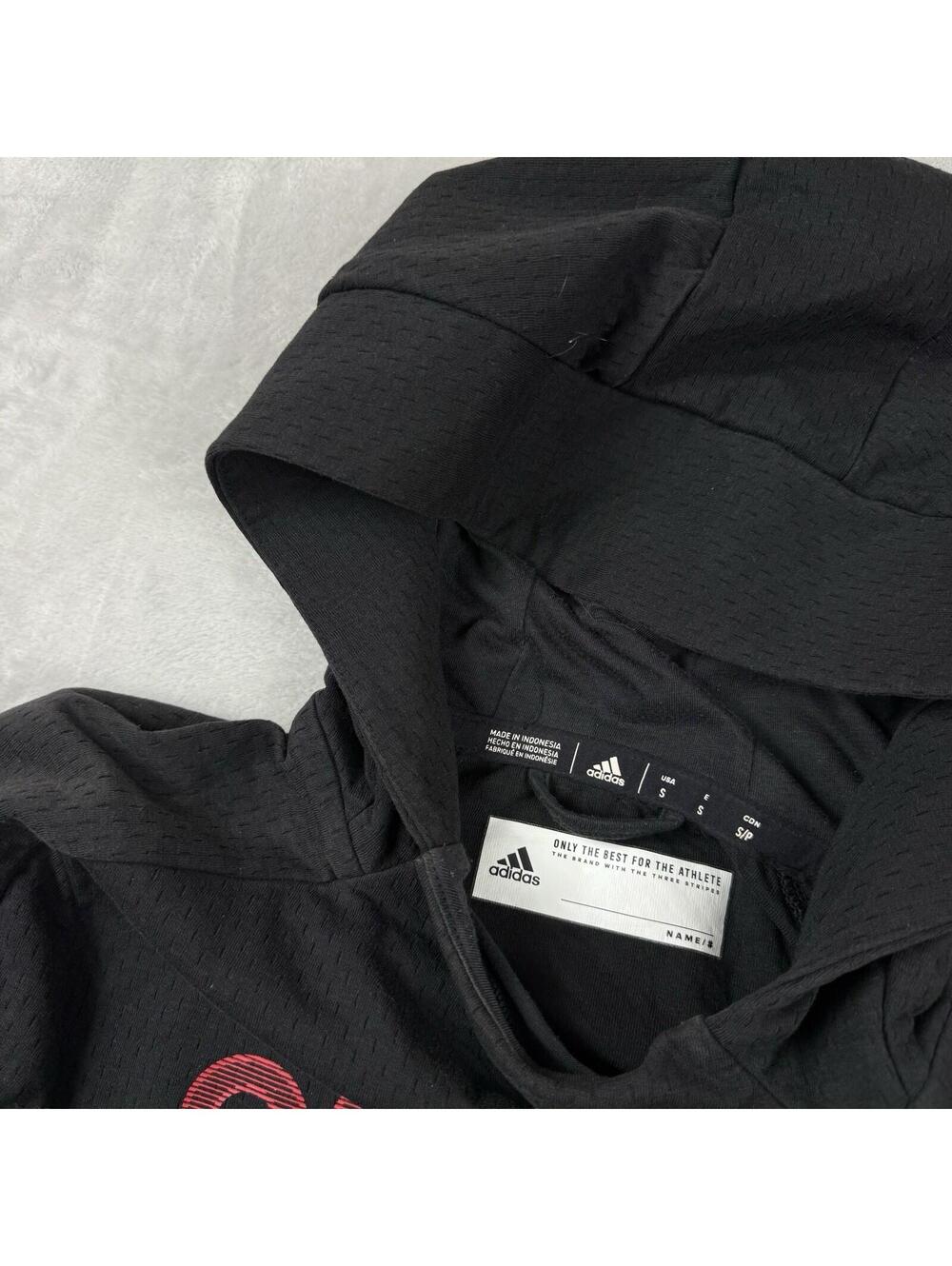 Adidas Calgary Stampeders CFL Hoodie Black Small Athletic Game Mode Team Sporty - Picture 3 of 8